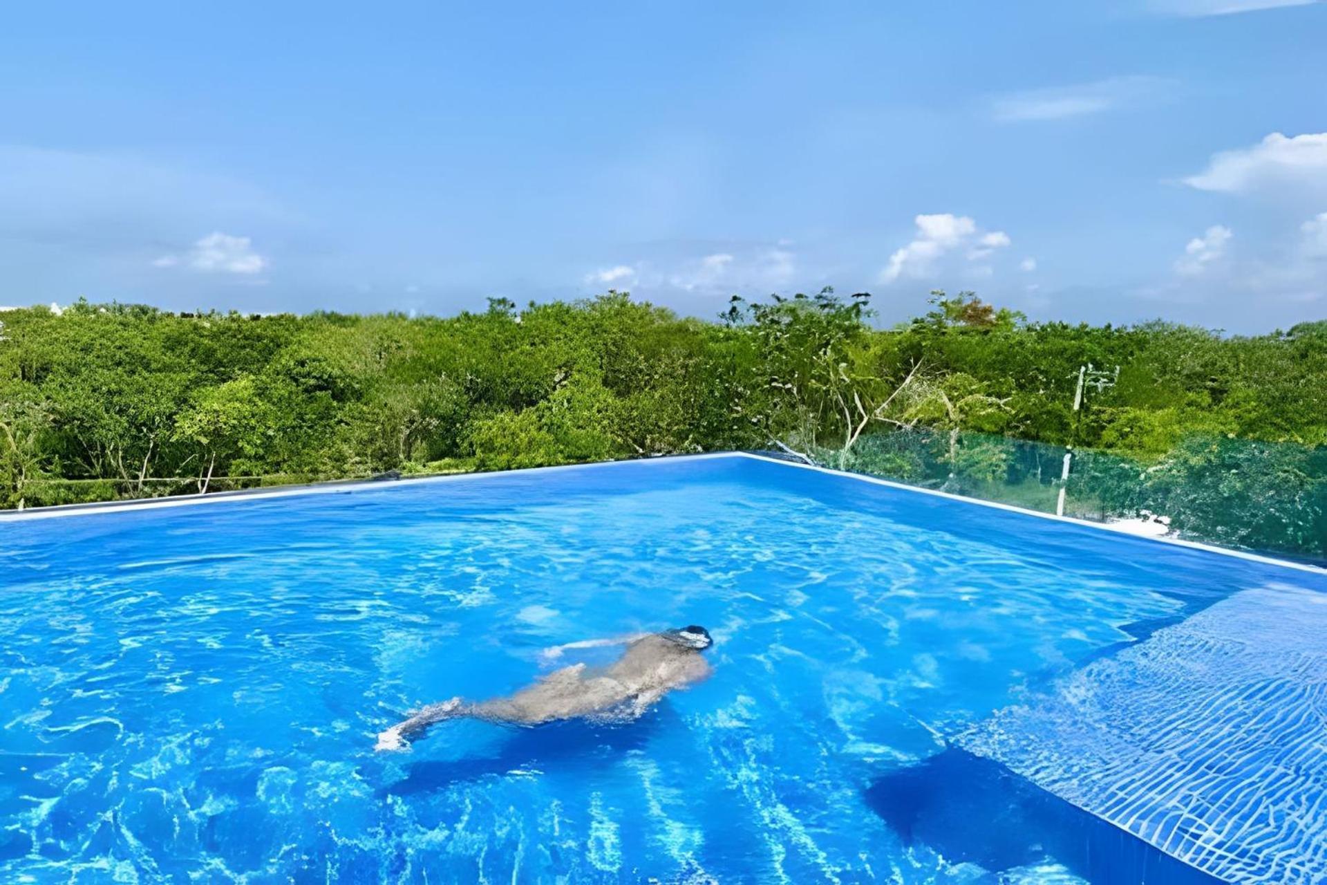 Suit Next To The Common Top Roof Exclusive Building Kingsize Bed 2 Super Pools, Gym, Grill Tulum Exterior photo